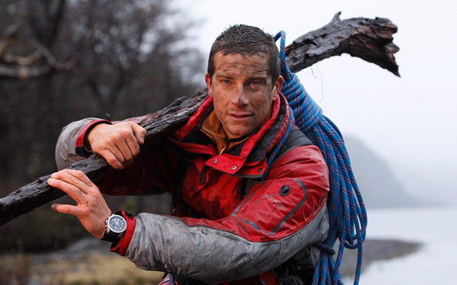 Bear Grylls filming Man Vs. Wild. Patagonia, Argentina