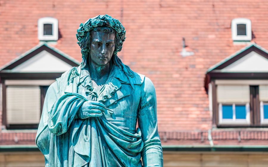 The Schiller memorial in Stuttgart, Germany