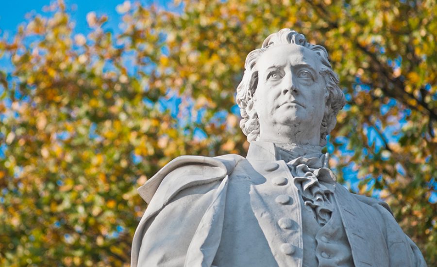 Statue of Johann Wolfgang von Goethe at Berlin, Germany