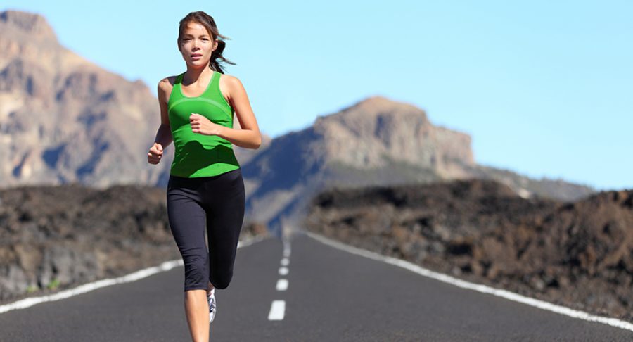 Runner woman running