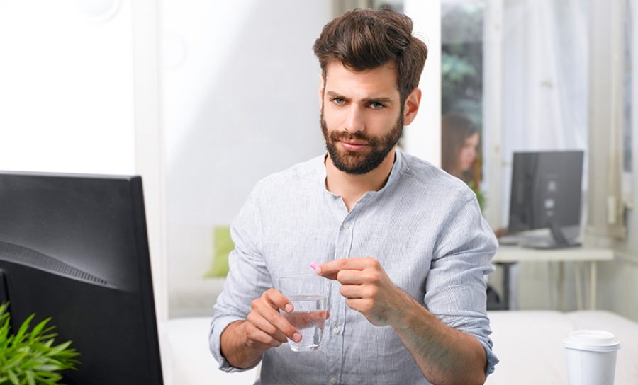 Stressed businessman