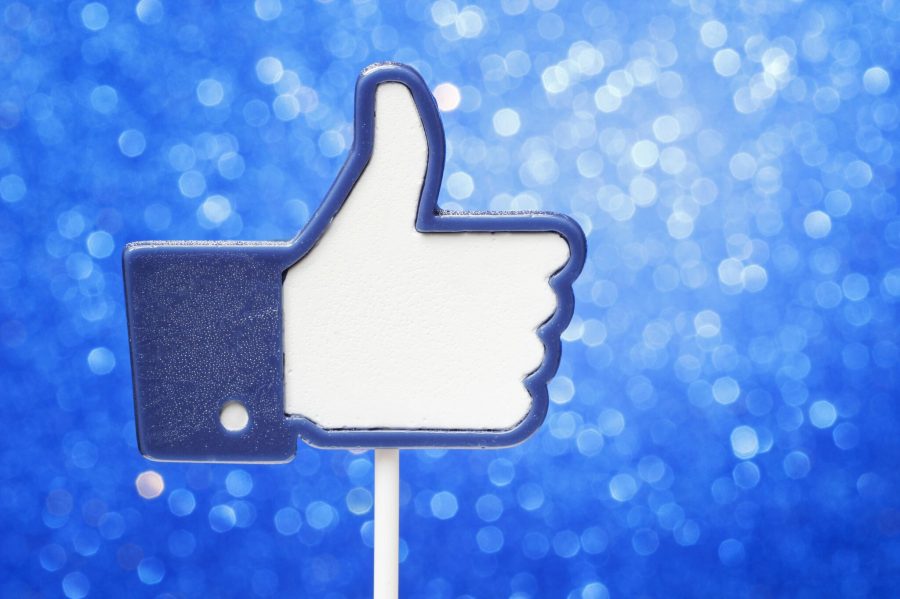 Number of users at facebook increase in Poland. Cake pops in shape of Facebook button like it. Polish do like Facebook, Krakow, Poland