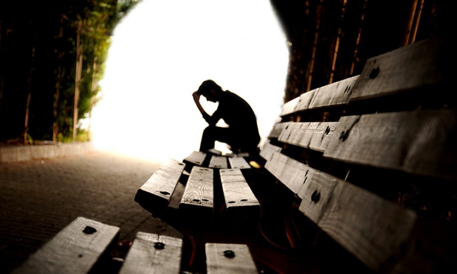 Mensch mit Depressionen