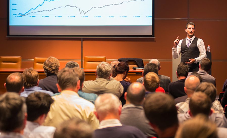 Speaker at Business Conference and Presentation.