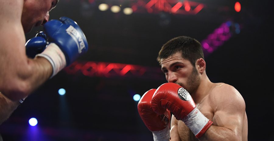 Ranking boxing fight in Palace of sport, Kiev