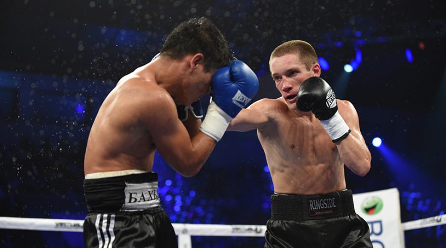 Ranking boxing fight in the Palaceof Sport in Kiev