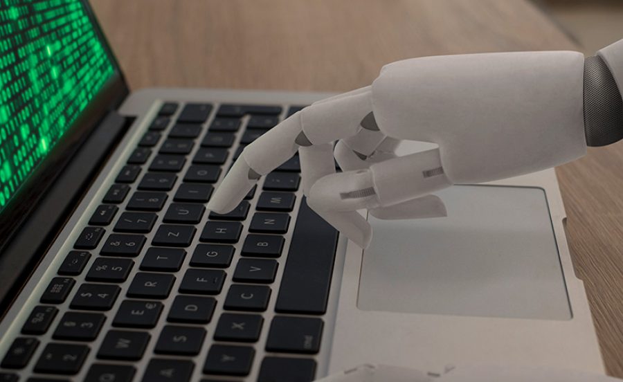 Künstliche Intelligent am Laptop