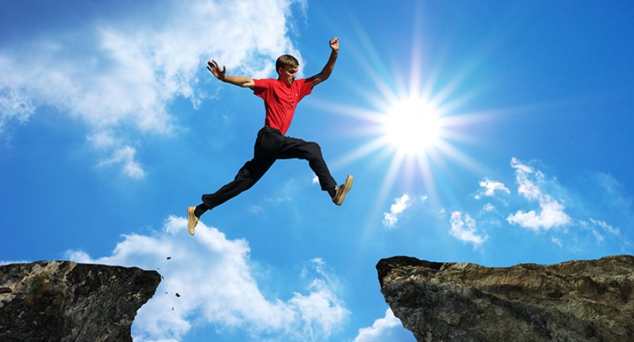 Man jump