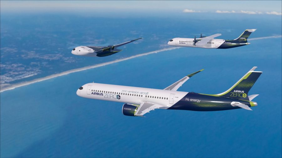 Airbus plant Wasserstoff betriebenes Flugzeug bis 2035